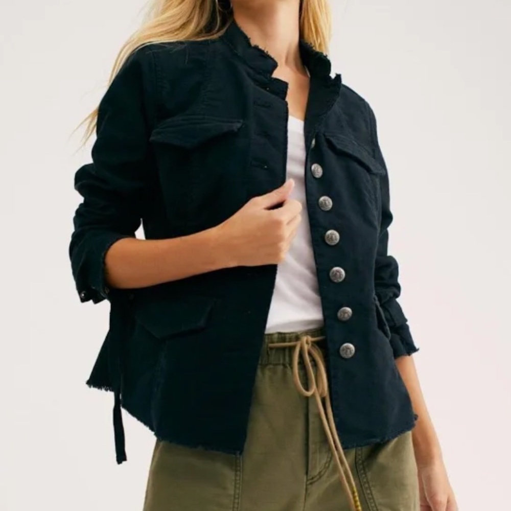 Free People Ella Sergent Military Jacket